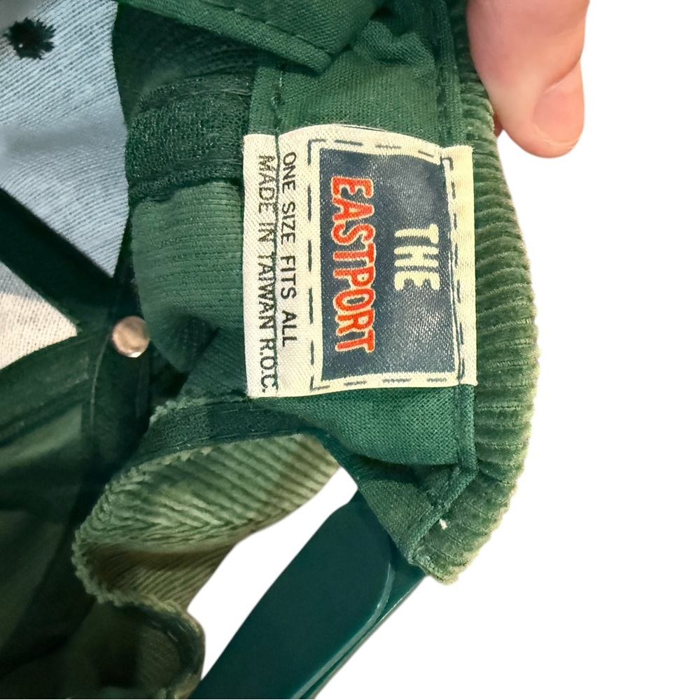 Vintage Green Bay Packers Hat Corduroy Snapback 80s Starter The Eastport NFL - Picture 8 of 8